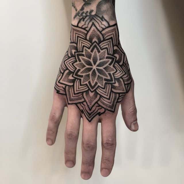 Geometric Tattoos - Hand Tattoo