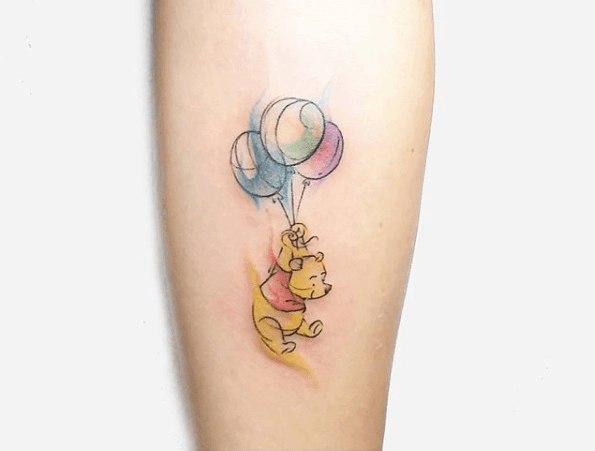 Watercolor Tattoos Winnie The Pooh