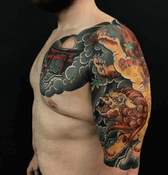 Dragon Asian Colour Tattoo