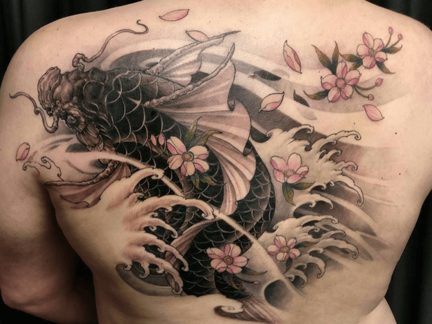 Lotus Koi Tattoo