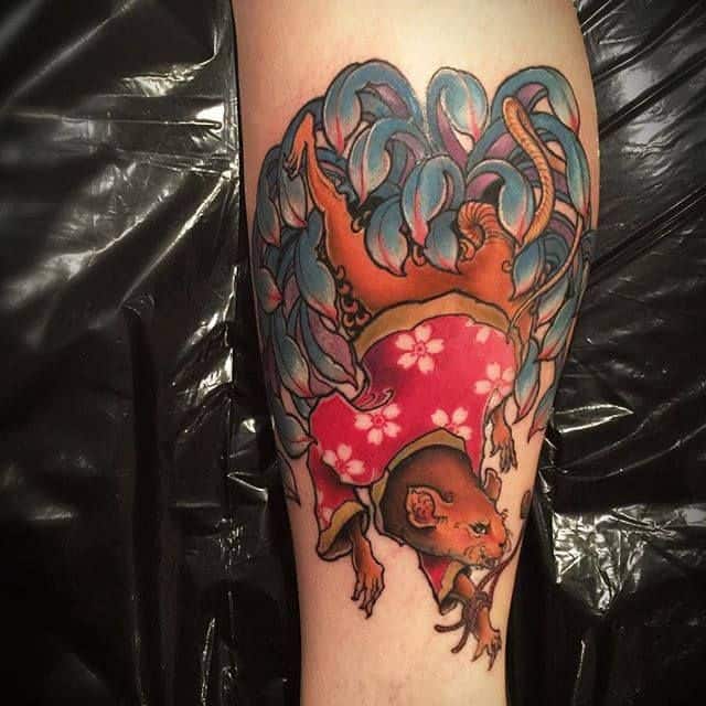 Rat Zodiac Tattoo