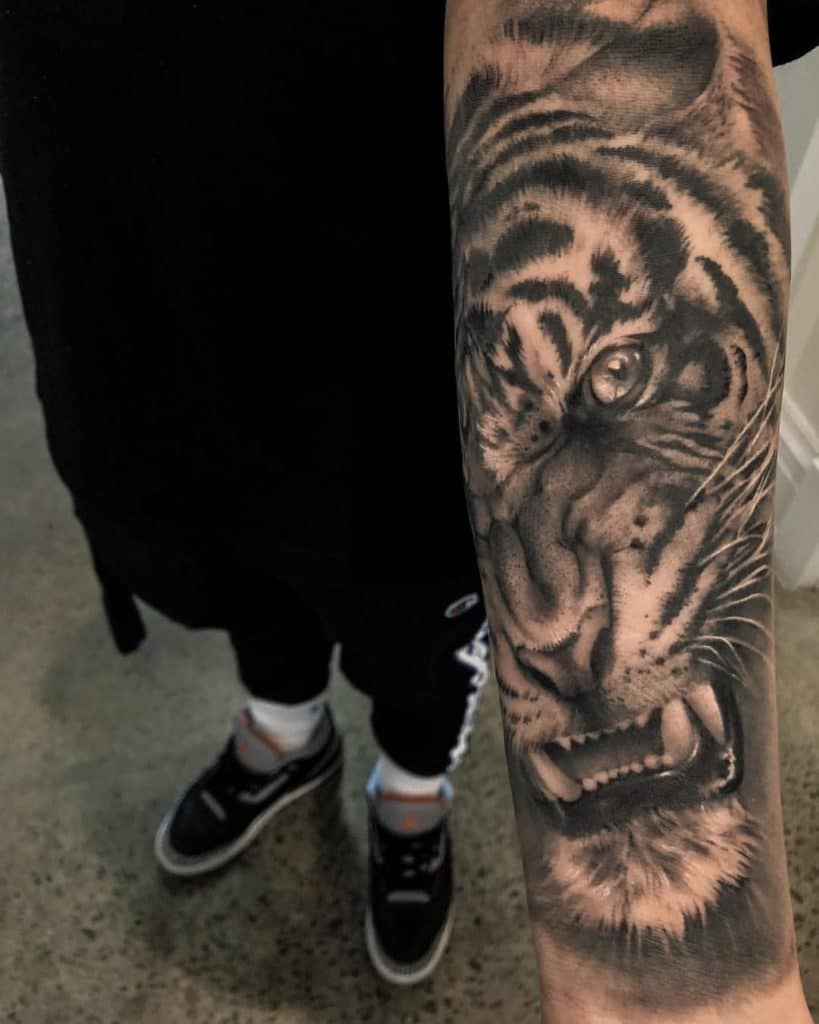 Realism Tiger Tattoo