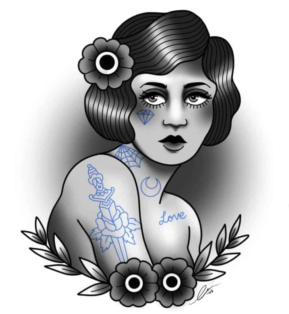 Classic Tattoo Designs   The Pin Up Girl Tattoo   Chronic Ink